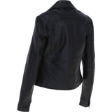 Ashwood Leather Short Blazer Jacket Black : Awl 1676