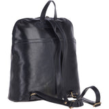 Vegetable Tanned Medium Leather Backpack Navy :  V-28