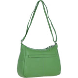 Leather Shoulder Bag with Zip & Magnetic Pocket Fern: Meath