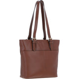 Elegant Shoulder Bag with Adjustable Straps 2 Tone Tan: 64562