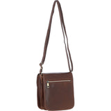 Ashwood Medium Leather Crossbody Bag Brown: V-81
