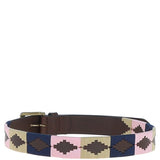 Ashwood Leather Multicolored Handmade Belt Beige: POF-17