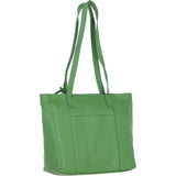 Designer Leather Shoulder Bag with Secure Zip Pocket Fern: Bray