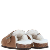 Fenland Unisex Sheepskin Slippers Tan: unisex-cork-slippers