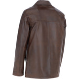 Classic Ashwood Men's Aq Brown Leather Jacket: AWM-REEFER