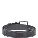 Mens Leather Belt Black: AB-02