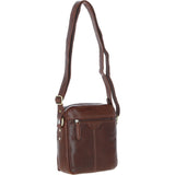 Mens Elegant Ashwood Leather Messenger Bag Chestnut Tan: T-79