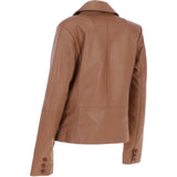 Ashwood Leather Women's Two Button Tan Blazer: 10157