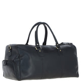 Large Leather Holdall Black: K-48