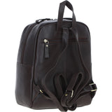 Authentic Ashwood Leather & Harris Tweed® Cloth Backpack Brown/Green: TW-28-09-BG