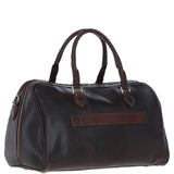 Luxury Leather Duffle Bag with Detachable Strap Brown: pl-47
