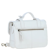 Stylish Ashwood Leather Medium Satchel Bag White: Y-62
