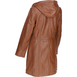 Stylish Ashwood Leather Ladies Three Quarter Jacket Tan: Emilia