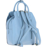 Ashwood Leather & Harris Tweed® Cloth Multi-Pocket Backpack Baby-blue/Blue: TW-66-19-BB