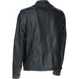 Ashwood Bubble Leather Mandarin Collar Men's Biker Jacket Black: nz-16110