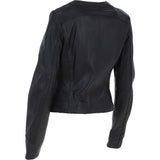 Womens Leather Jacket Brown: STYLE E