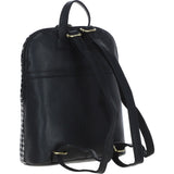 Exquisite Ashwood Leather & Harris Tweed® Cloth Backpack Black/White: TW-25-012-BW