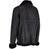 Luxury Shearling Pilot Jacket Black: MP 33