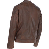 Ashwood Men's Leather Biker Jacket Aq Brown: 8055