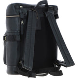 Ashwood Classic Leather Laptop Rucksack Black: Q-45
