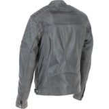 Ashwood Premium Leather Mens Vintage Biker Jacket Gray: AWM-N2