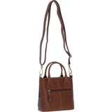 Ashwood Leather & Harris Tweed® Cloth Handbag with Removable Crossbody Strap Tan/Mcload: TW-21-02-TM