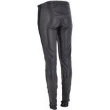 Skinny Fit Leather And Lycra Leggings Black: LEATHER LEGGINGS