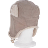 Unisex Sheepskin Trapper Hat Stone: 208