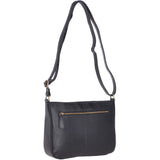 Vegetable Tanned Small Leather Shoulder Bag Navy : V-27