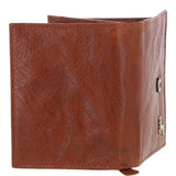 Women's Vintage Wash Leather Wallet Purse Tan : G-41