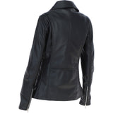 Ashwood Ladies Leather Longline Biker Jacket Black: LONG LINE BIKER