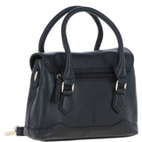 Elegant Ashwood Compact Handbag with Detachable Crossbody Strap Black: Y-55