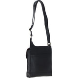 Ashwood Leather & Harris Tweed® Cloth Crossbody Bag Black/White: TW-24-012-BW