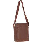 Gabicci Men's Leather Messenger Bag Tan: GB-64958