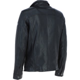 Trapper Mens Leather Jacket Dk Black 27: no1