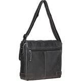 Men's Leather Messenger Bag Brown : 8353