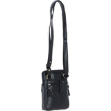 Elegant Ashwood Leather Crossbody Bag Black: G-11