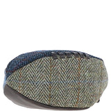 Ashwood Leather & Harris Tweed® Cloth Mini Rugby Washbag Brown/Mix: TW-81-22-BM