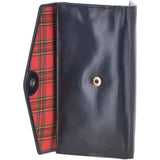 Vegetable Tanned Note, Coin & 8 Card Envelope Purse Navy: V-63