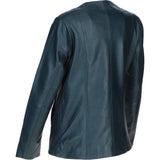 Ladies Ashwood Leather Casual Jacket Navy: AWL-881