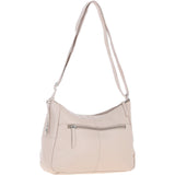 Leather Shoulder Bag with Zip & Magnetic Pocket Mushroom: Meath