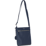 Ashwood Leather Curve Pocket Crossbody Bag Dark Blue: 63620