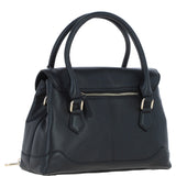 Premium Leather Shoulder Bag with Detachable Crossbody Strap Black: Y-56
