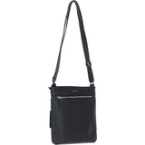 Ashwood Leather Smart Tab Cross Body Bag Black: 63621/Tab