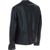 Ashwood Leather Mandarin Collar Men's Biker Jacket Black: e-16110