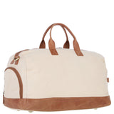 Fenland Canvas & Leather Holdall Tan/cream: FEN-757