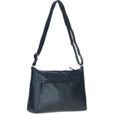Ashwood Ladies Leather Shoulder Bag Navy: AJ2