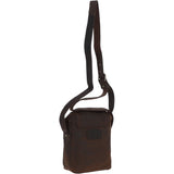 Small Vintage Leather Messenger Bag Brown: Miro