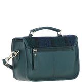 Ashwood Leather & Harris Tweed® Cloth Small Satchel Bag Green/Watch: TW-67-18-GW