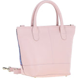 Ashwood Leather & Harris Tweed® Cloth Large Grab Bag Baby-pink/Pink: TW-64-15-BP